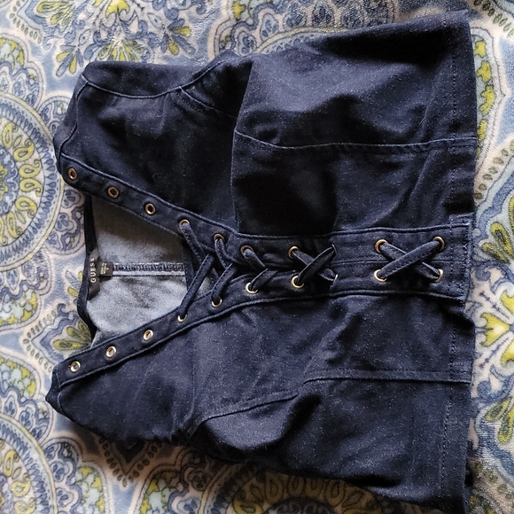 GUESS Denim Crop Top - Picture 4 of 4